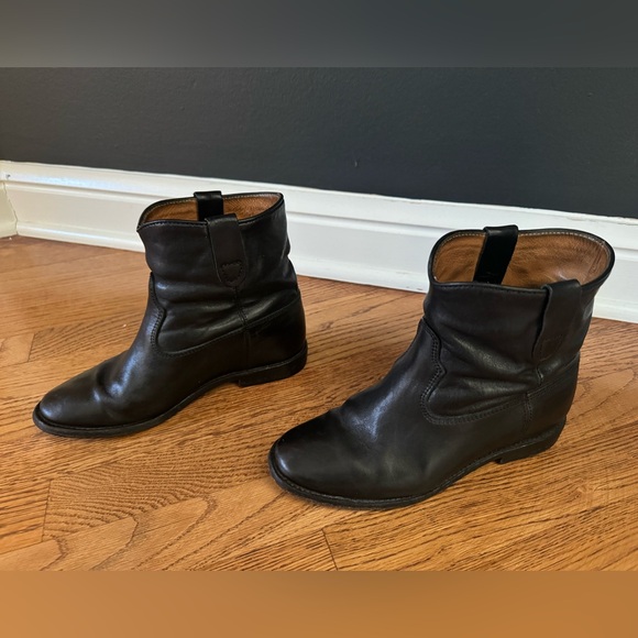 Isabel Marant susee leather wedge ankle boot - Picture 2 of 8